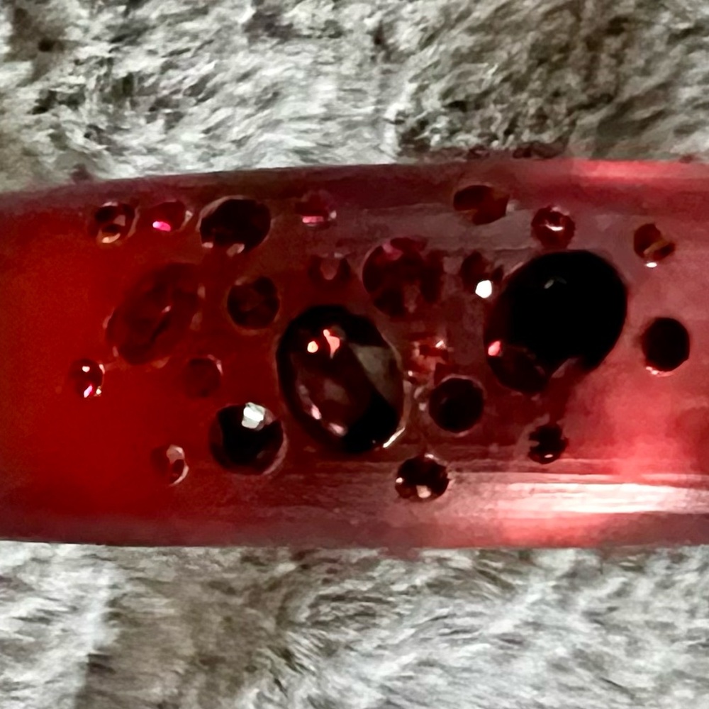 Alexis Bittar Red Bracelet with Gem Accents